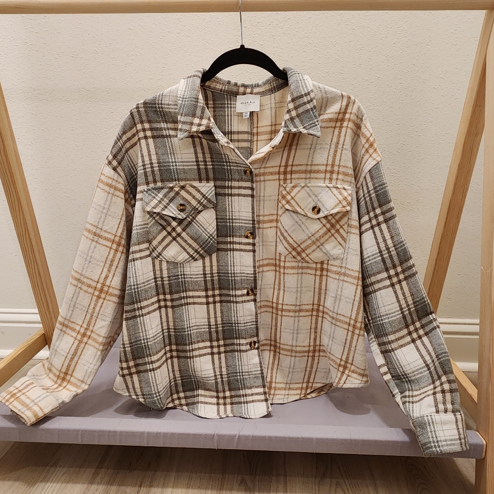 Gilli Plaid Shacket - image 1